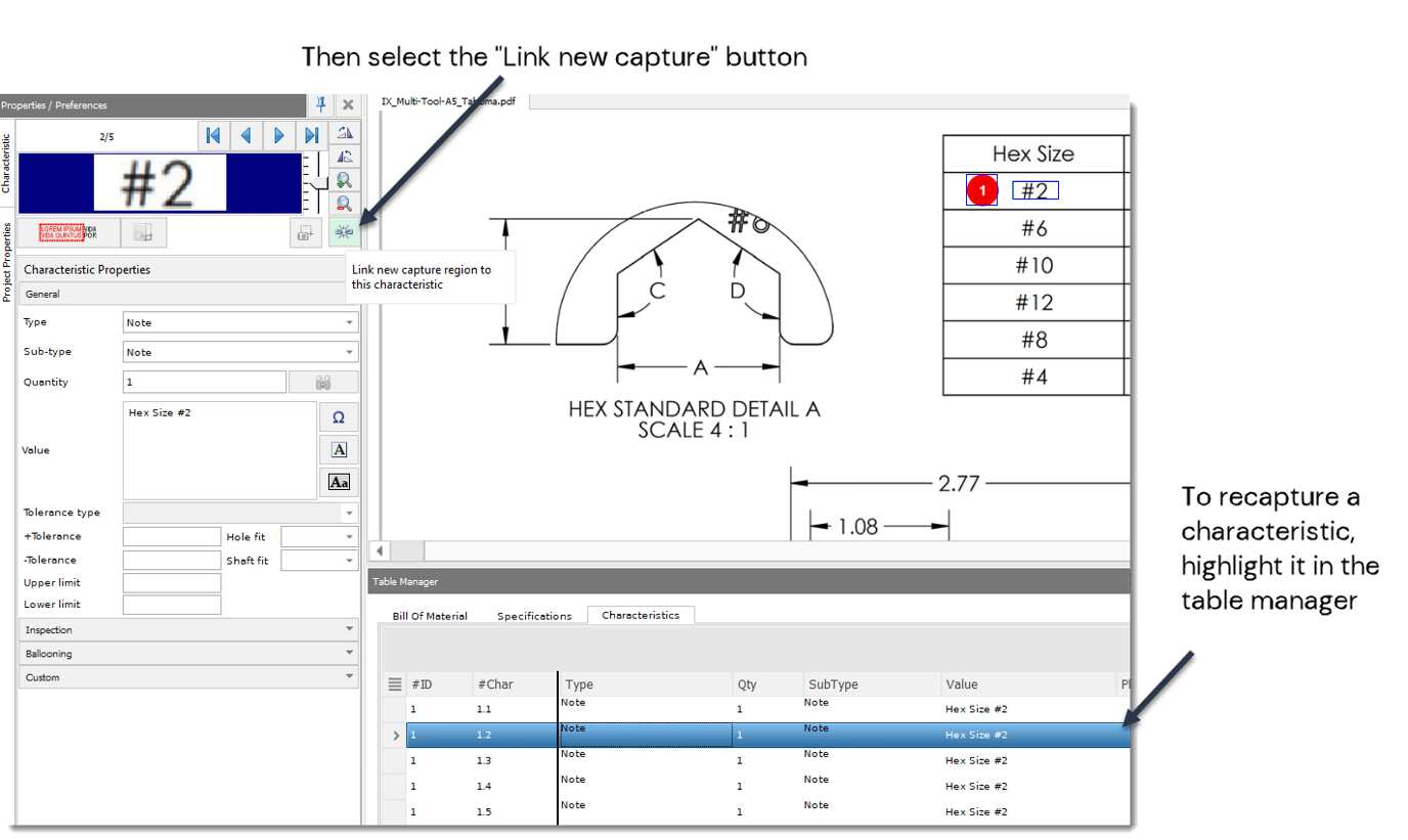 How to work with tables in InspectionXpert